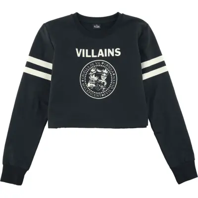 Disney - Anime Sweatshirt - Villains - Kids - Villains United - 140 176 - för barn - svart