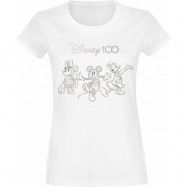 Disney - Anime T-shirt - Disney 100 - 100 Years of Wonder - L XL - för Dam - vit