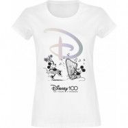 Disney - Anime T-shirt - Disney 100 - 100 Years of Wonder - S XXL - för Dam - vit