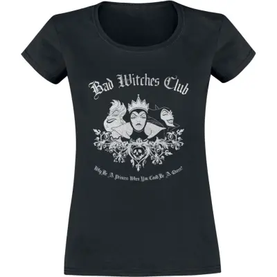 Disney - Anime T-shirt - Villains - Bad Witches Club - S XXL - för Dam - svart