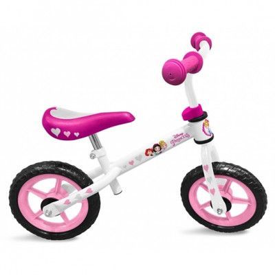 Disney - Balanscykel - Princess Loopfiets 12 Tum Vit/Rosa