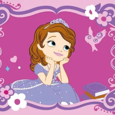 Disney - Barnmatta - Prinsessan Sofia - 133 x 95 cm