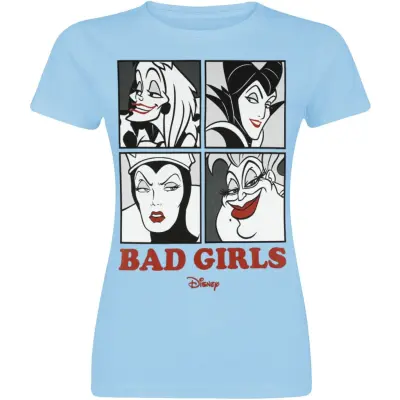 Disney Classics - Disney T-shirt - Bad Girls - S XL - för Dam - blå