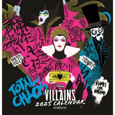 Disney - Disney Kalender - Villains Väggkalender 2025 - för  flerfärgad