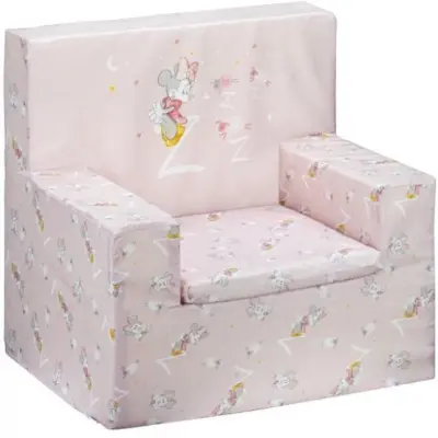 Disney - Fåtölj Minnie 47 X 35 X 44 Cm Bomull Ljusrosa