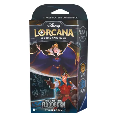 Disney Lorcana Rise of the Floodborn Starter Deck Amber&Sapphire - Disney Lorcana -  Leksaksaffären