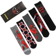Deadpool - Marvel Strumpor - Logo And Pose - S-M L-XL - för flerfärgad
