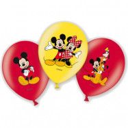 Disney Musse Pigg ballonger 6-pack Latex 28 cm