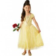 Rubies Disney Princess, Belle klänning deluxe M 5-6 år