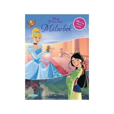StorOchLiten Disney Princess, Målarbok + klistermärken&glitter