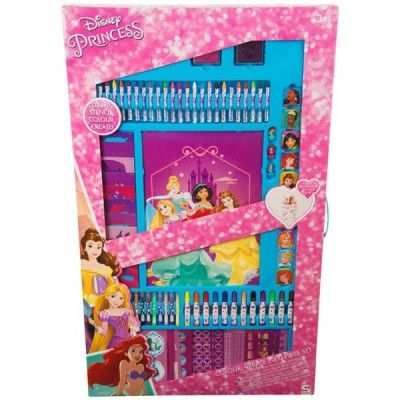 Disney Princess - Målarset med pennor och stickers