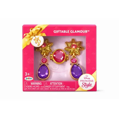 Disney Princess Style Smycken Rosa&Lila Örhängen&Ring - Disney -  Leksaksaffären