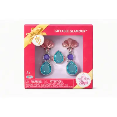 Disney Princess Style Smycken Turkos&Lila Örhängen&Ring - Disney -  Leksaksaffären