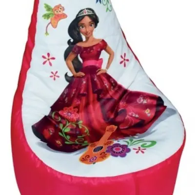 Disney - Sittpuff Elena 67 X 59 X 54 Cm Vit / Röd