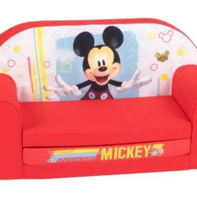 Disney - Soffa Ihopfällbar Mickey 42 X 77 Cm Röd