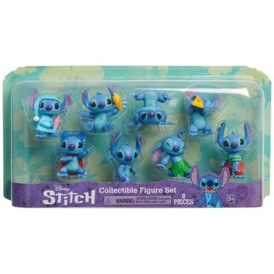 Disney Stitch Figurset 8-pack - Stitch -  Leksaksaffären