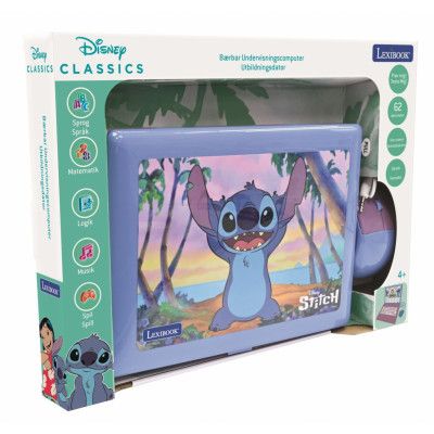 Disney Stitch Lexibook Utbildningsdator med 62 aktiviteter SE/DK - Lexibook -  Leksaksaffären