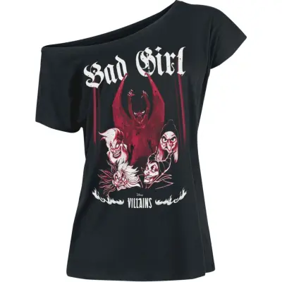 Disney Villains - Disney T-shirt - Bad Girls - S L - för Dam - svart