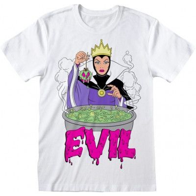 Disney Villains - Disney T-shirt - Evil Queen - S L - för Herr - vit