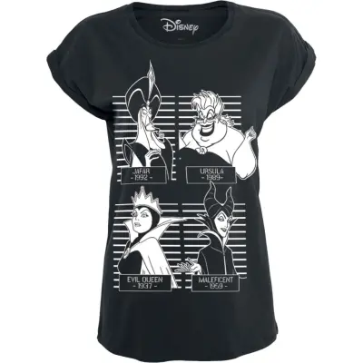 Disney Villains - Disney T-shirt - Mugshot - S XXL - för Dam - svart