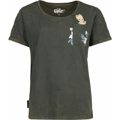 Guardians Of The Galaxy - Disney T-shirt - Groot Floral - S - för Dam - mörkgrön