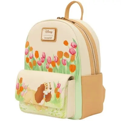 Lady & Lufsen - Disney Miniryggsäckar - Loungefly - Lady And The Tramp Pastel Tulip - för  flerfärgad
