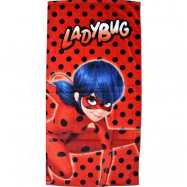 Ladybug röd badhanduk