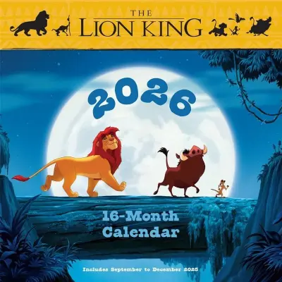 Lejonkungen - Disney Kalender - Wandkalender 2026 - för None - flerfärgad