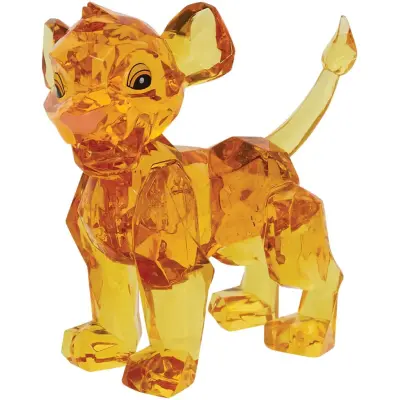 Lejonkungen - Disney Staty - Simba - Gem Cut - för