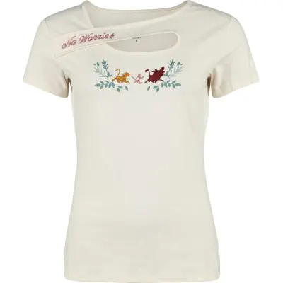 Lejonkungen - Disney T-shirt - No Worries - S XL - för Dam - naturfärgad