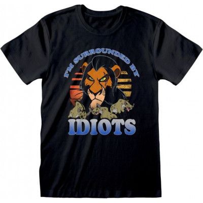Lejonkungen - Disney T-shirt - Surrounded by Idiots - S L - för Dam - svart