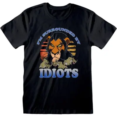 Lejonkungen - Disney T-shirt - Surrounded by Idiots - S XL - för Dam - svart
