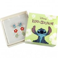 Lilo & Stitch - Disney Örhängesset - Stitch, Hibiscus & Scrump - set med örhängen - för Dam - flerfärgad