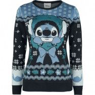 Lilo & Stitch - Disney Christmas jumper - Christmas Stitch - M XXL - för Dam - blå/grön