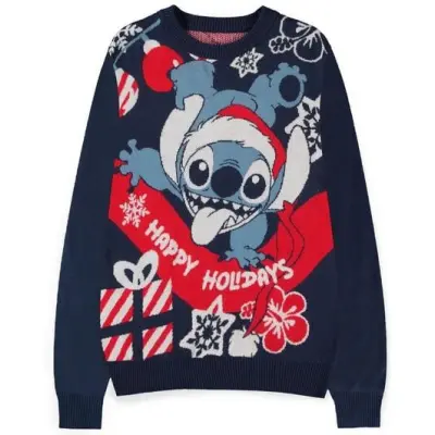 Lilo & Stitch - Disney Christmas Jumper - Santa - S XXL - för Herr - flerfärgad