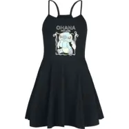 Lilo & Stitch - Disney Halvlång klänning - Stitch Ohana - S 3XL - för Dam - svart
