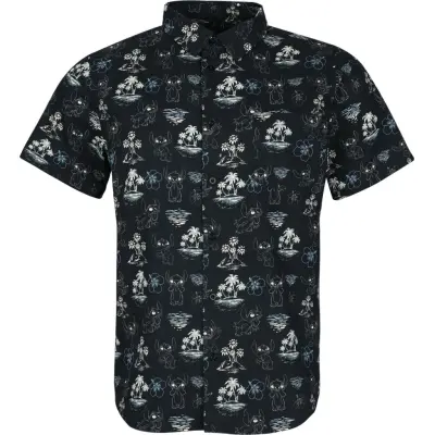 Lilo & Stitch - Disney Kortärmad tröja - Black Summer - S XXL - för Herr - flerfärgad
