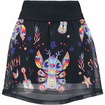 Lilo & Stitch - Disney Kort kjol - Viva Mexico - S 3XL - för Dam - flerfärgad
