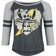Lilo & Stitch - Disney Långärmad tröja - Skeleton Stitch - S XXL - för Dam - flerfärgad