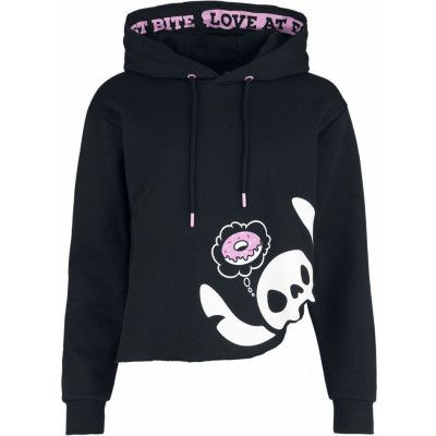 Lilo & Stitch - Disney Luvtröja - Love At First Bite - M XXL - för Dam - svart
