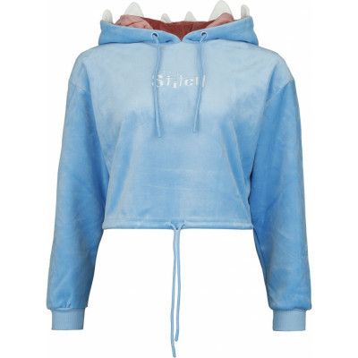 Lilo & Stitch - Disney Luvtröja - Stitch Novelty Cropped - L XXL - för Dam - blå