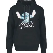 Lilo & Stitch - Disney Luvtröja - Stitch - Watercolour - S XL - för Dam - svart