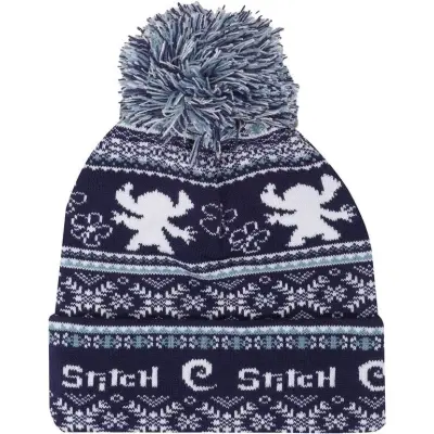 Lilo & Stitch - Disney Mössa - Fair Isle - för  blå/vit
