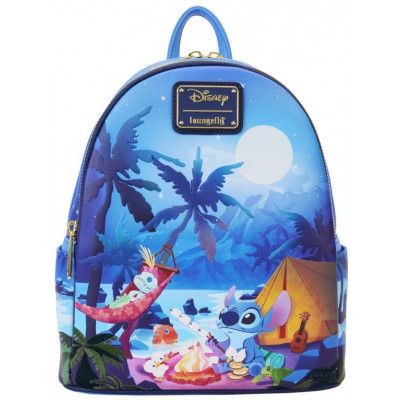 Lilo & Stitch - Disney Miniryggsäckar - Loungefly - Camping Cuties (mörkerlysande) - för Dam - flerfärgad