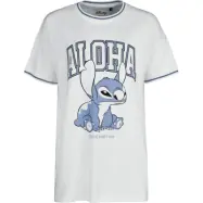 Lilo & Stitch - Disney Oversize T-shirt - Aloha Weird And Cute - Oversize - S XXL - för Dam - vit