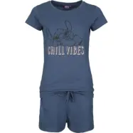 Lilo & Stitch - Disney Pyjamas - Chill Vibes - S 3XL - för Dam - blå