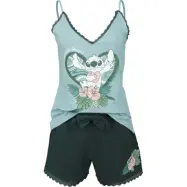 Lilo & Stitch - Disney Pyjamas - Stitch - S XL - för Dam - grön/blå