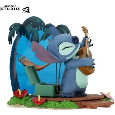 Lilo & Stitch - Disney Samlingsfigurer - SFC Super Figure Collection - Stitch Gitarre - för