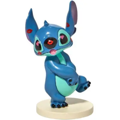 Lilo & Stitch - Disney Samlingsfigurer - Stitch covered in kisses - för None - flerfärgad