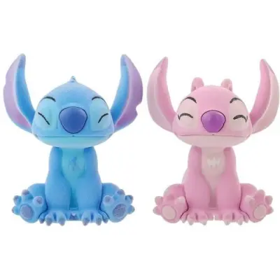 Lilo & Stitch - Disney Samlingsfigurer - Stitch & Angel kissing (Flocked) - för  flerfärgad